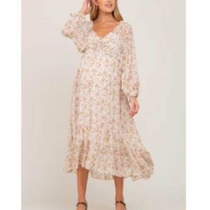 Pinkblush Floral Long Sleeve Dress